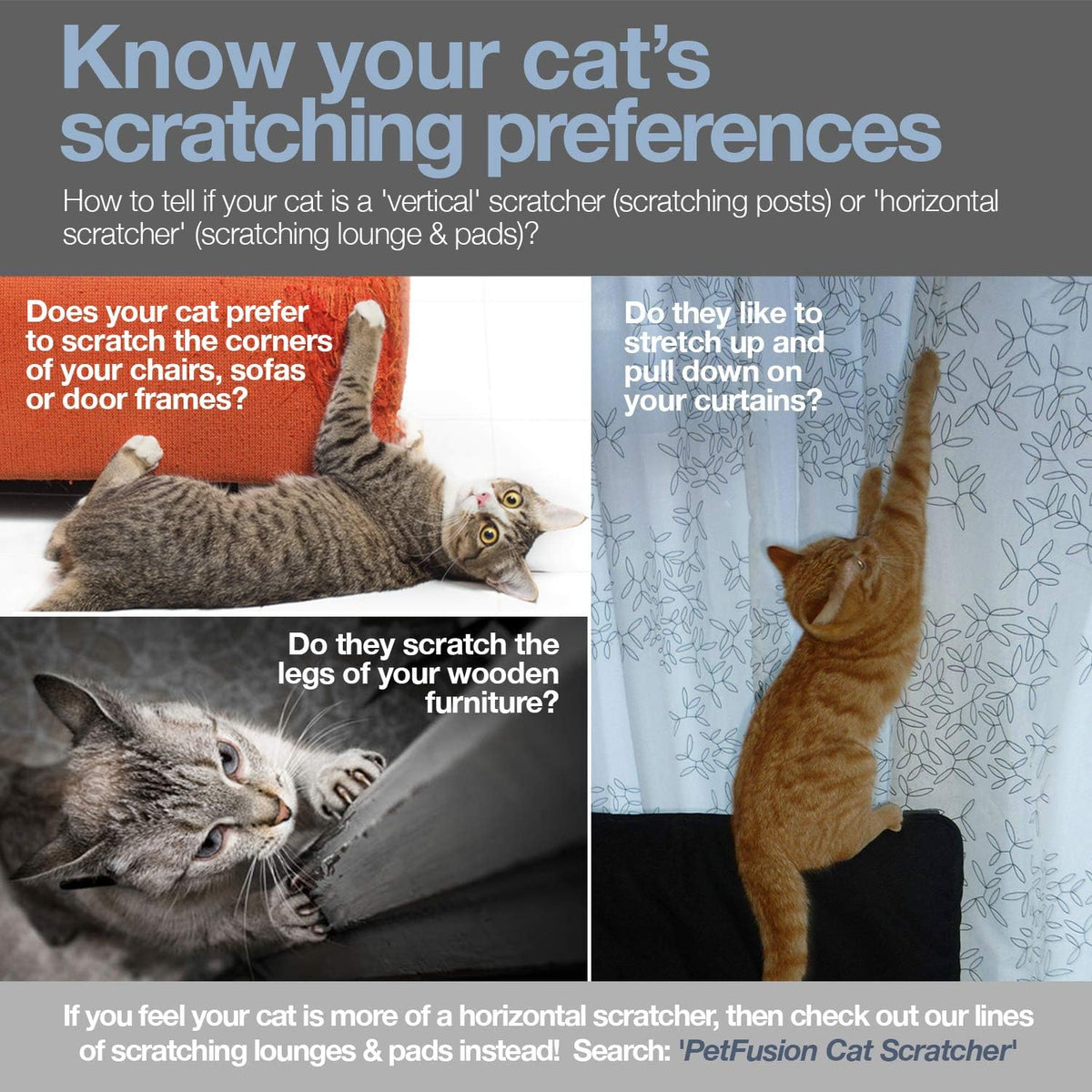 Vertical Cat Scratching Post with Three Sides, Dimensions: 18" x 10.5" x 15.9