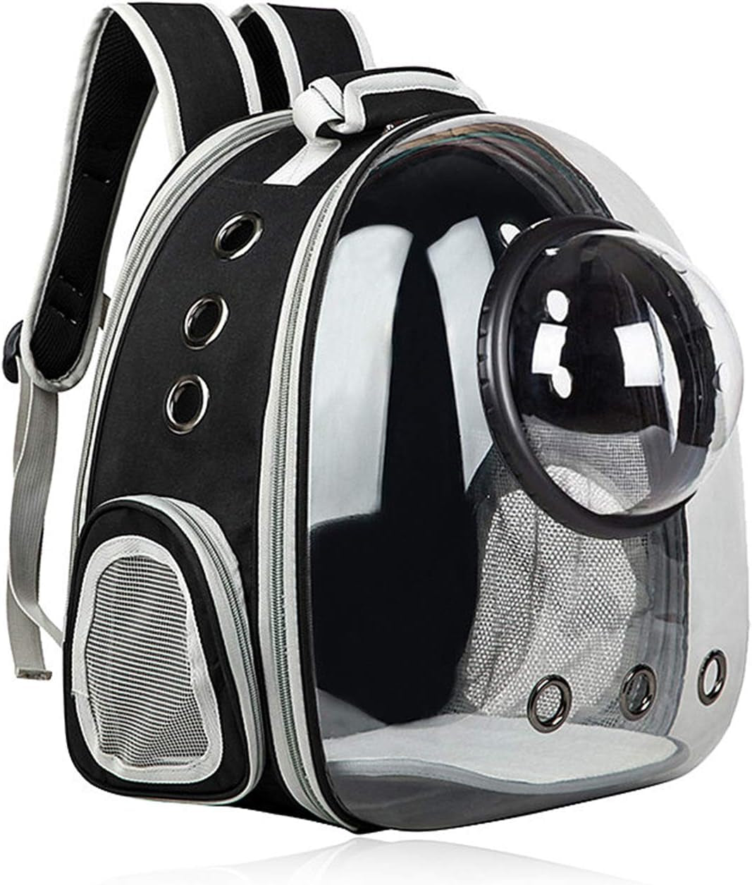 Black Cat and Dog Carrier Backpack - Versatile Pet Travel Bag for Small to Medium Pets, Ideal for Hiking, Walking, and Outdoor Adventures