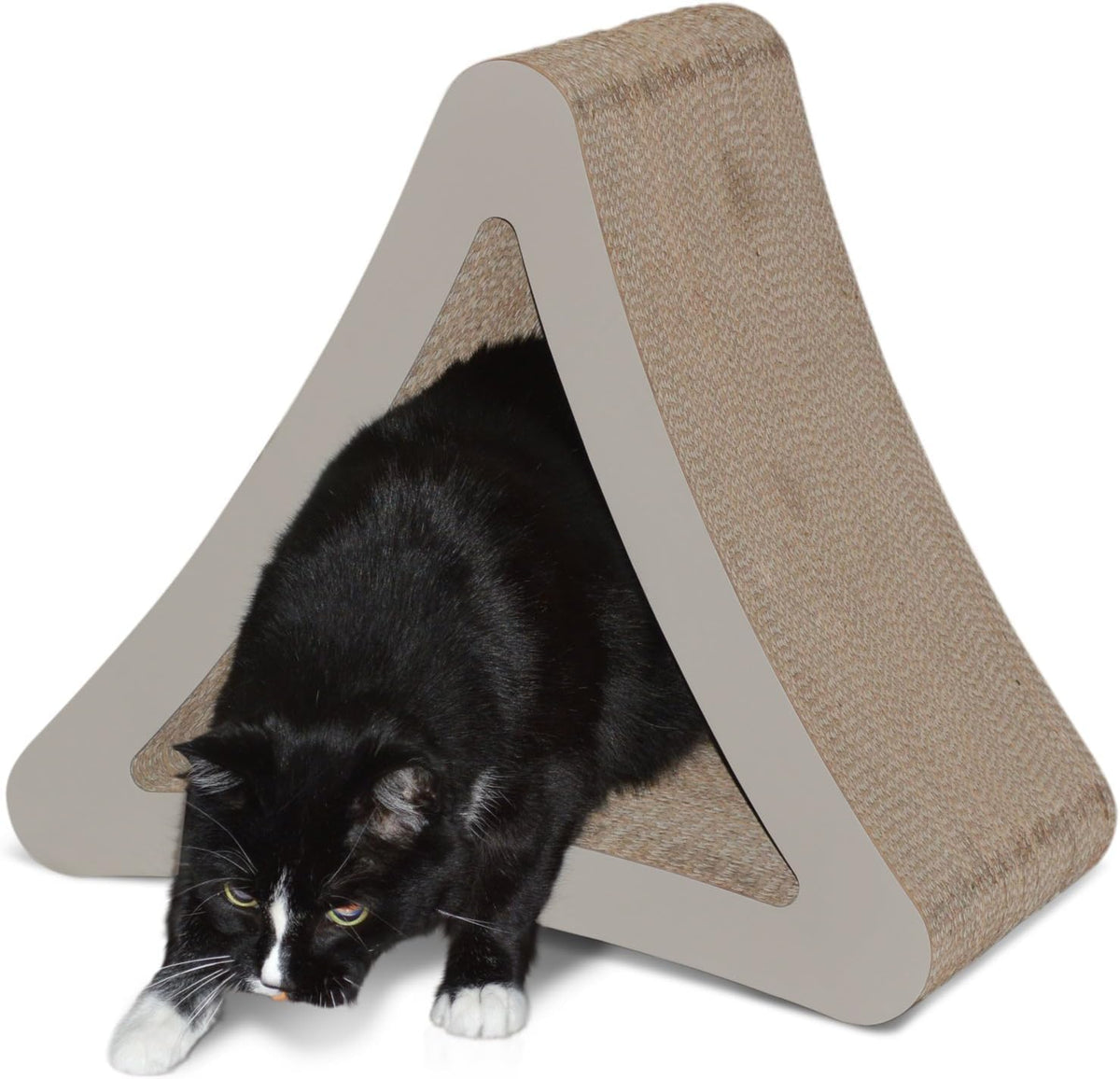 Vertical Cat Scratching Post with Three Sides, Dimensions: 18" x 10.5" x 15.9