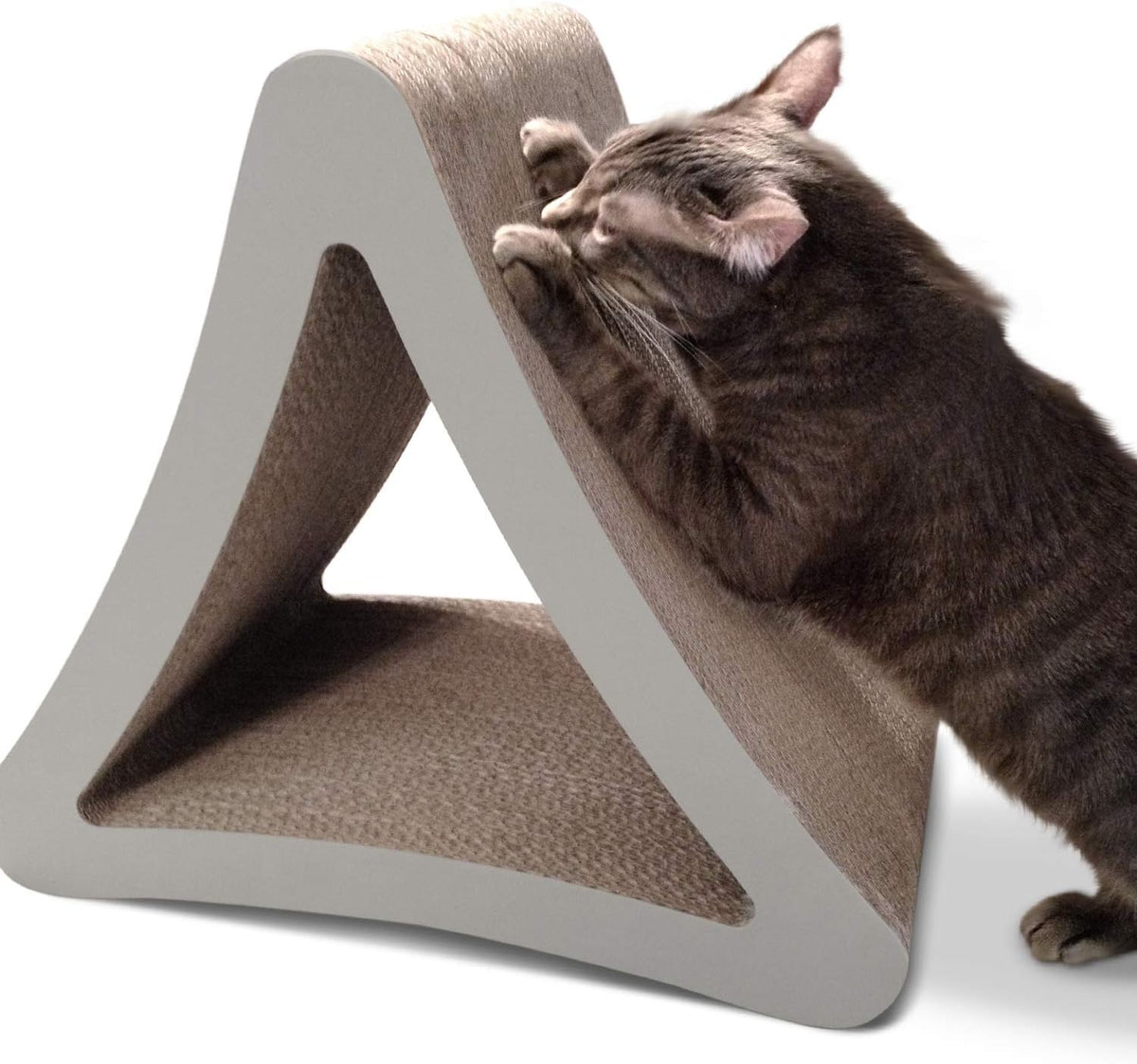 Vertical Cat Scratching Post with Three Sides, Dimensions: 18" x 10.5" x 15.9